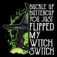 Witch Buckle Up Buttercup You Just Flipped My Witch Switch Mousepad