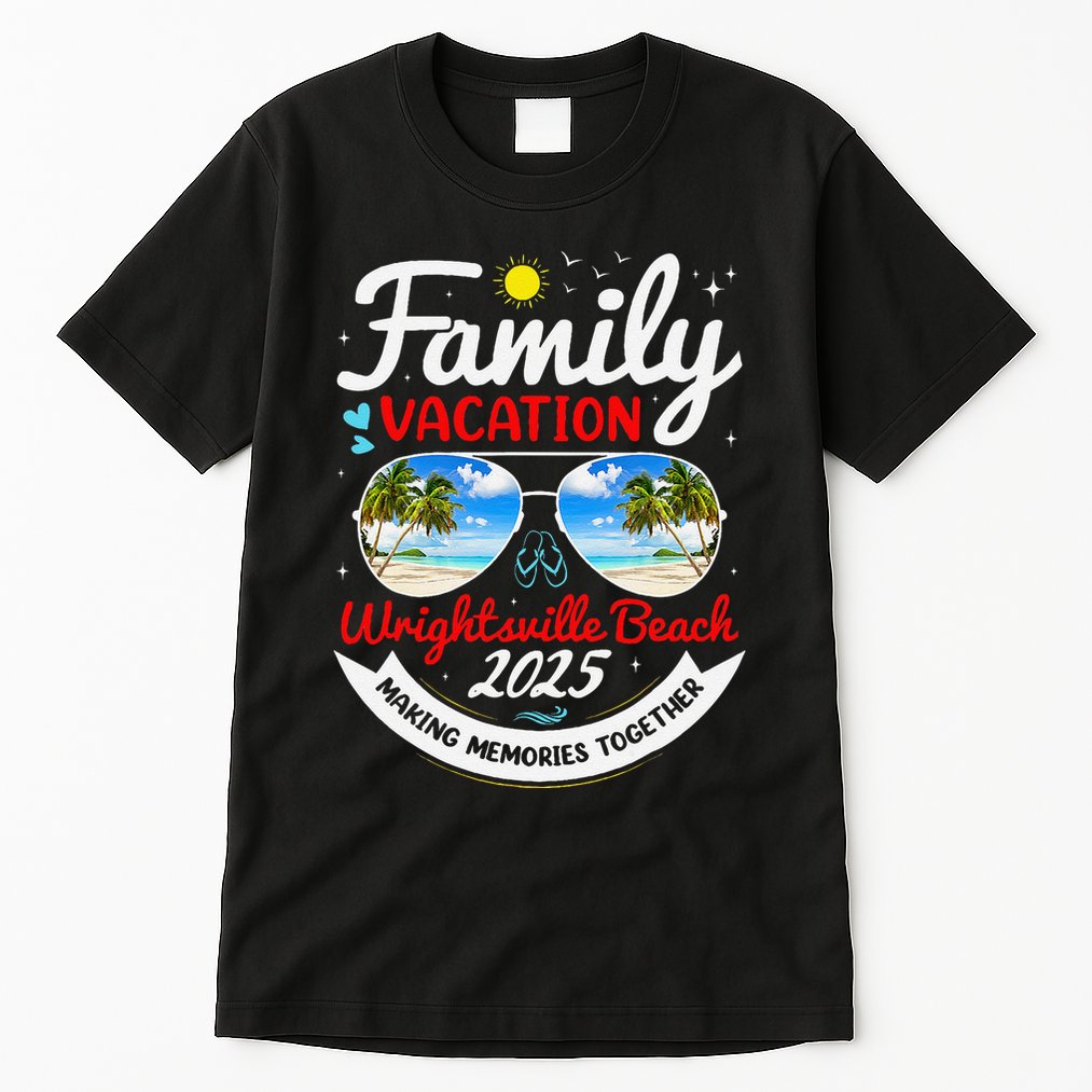 Wrightsville Beach Vacation 2025 Family Matching Beach Group Tall T-Shirt