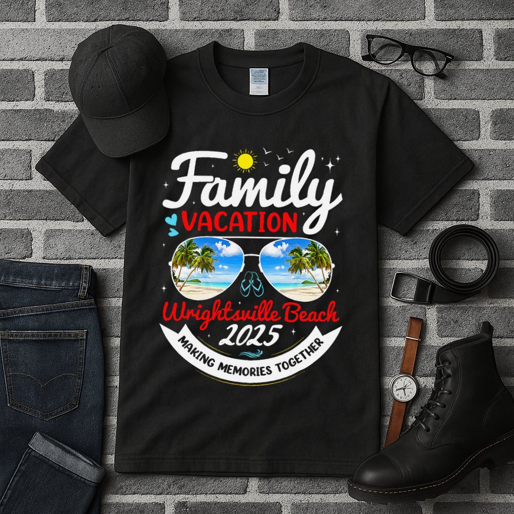 Wrightsville Beach Vacation 2025 Family Matching Beach Group Tall T-Shirt