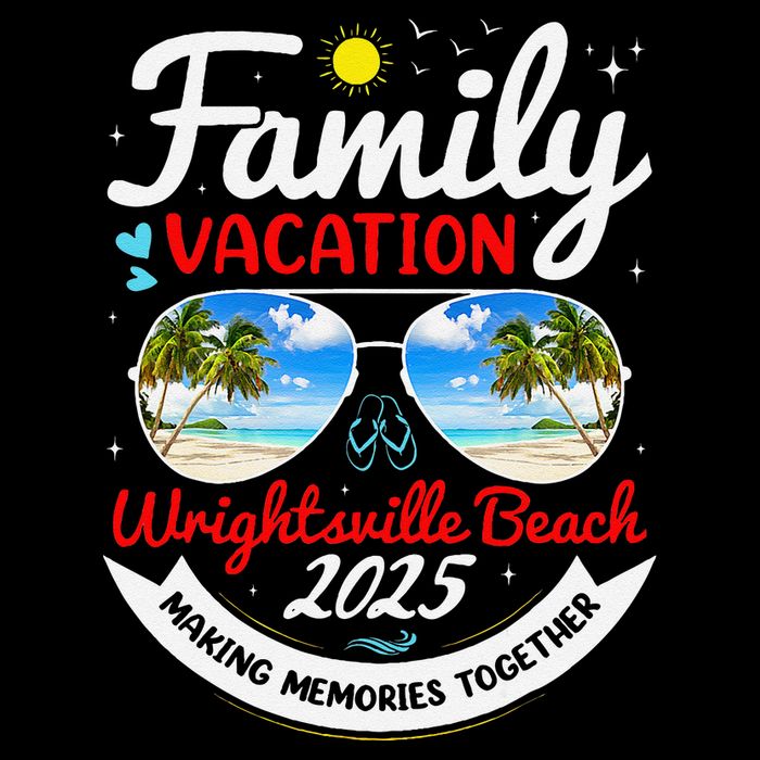 Wrightsville Beach Vacation 2025 Family Matching Beach Group Tall T-Shirt