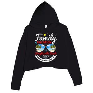 Wrightsville Beach Vacation 2025 Family Matching Beach Group Crop Fleece Hoodie