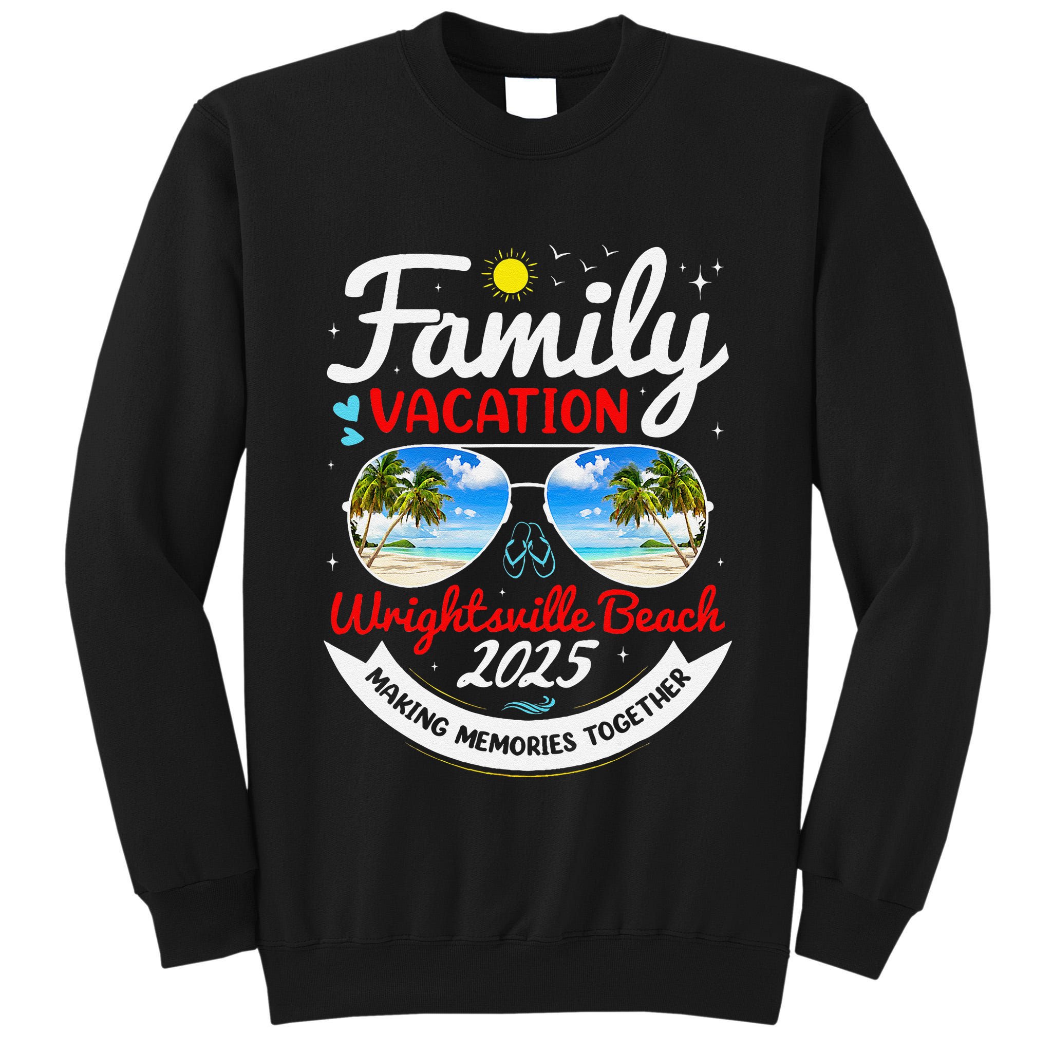 Wrightsville Beach Vacation 2025 Family Matching Beach Group Tall Sweatshirt