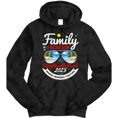 Wrightsville Beach Vacation 2025 Family Matching Beach Group Tie Dye Hoodie