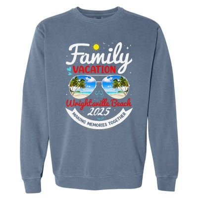 Wrightsville Beach Vacation 2025 Family Matching Beach Group Garment-Dyed Sweatshirt