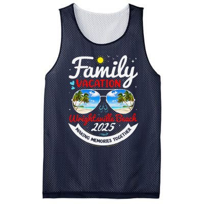 Wrightsville Beach Vacation 2025 Family Matching Beach Group Mesh Reversible Basketball Jersey Tank