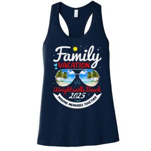 Wrightsville Beach Vacation 2025 Family Matching Beach Group Women's Racerback Tank