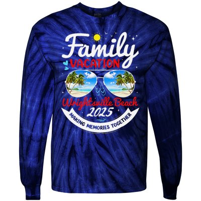 Wrightsville Beach Vacation 2025 Family Matching Beach Group Tie-Dye Long Sleeve Shirt