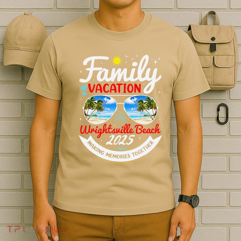 Wrightsville Beach Vacation 2025 Family Matching Beach Group T-Shirt