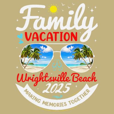 Wrightsville Beach Vacation 2025 Family Matching Beach Group T-Shirt