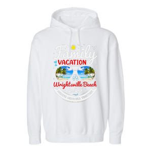 Wrightsville Beach Vacation 2025 Family Matching Beach Group Garment-Dyed Fleece Hoodie