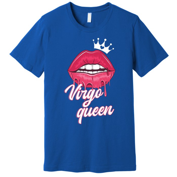 Wo Birthday Virgo Queen Virgo Zodiac Sign Cool Gift Premium T-Shirt