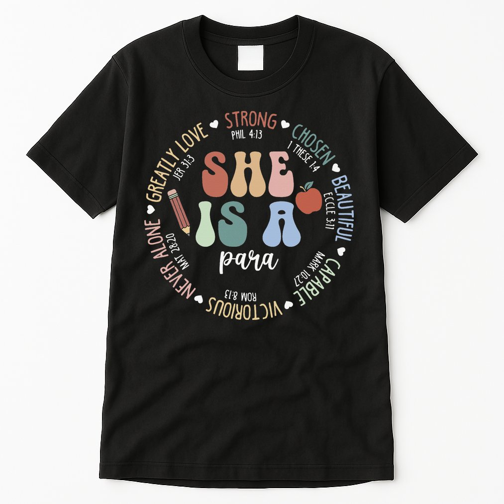 Women Bible Verse Christian Para God Says Back To School Tall T-Shirt