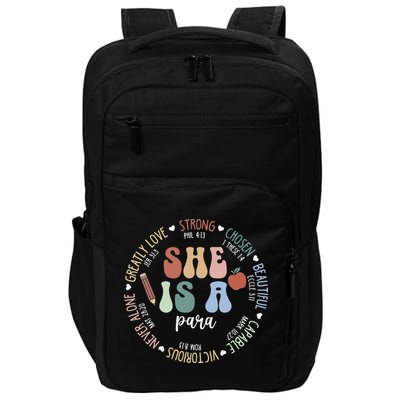 Women Bible Verse Christian Para God Says Back To School Impact Tech Backpack