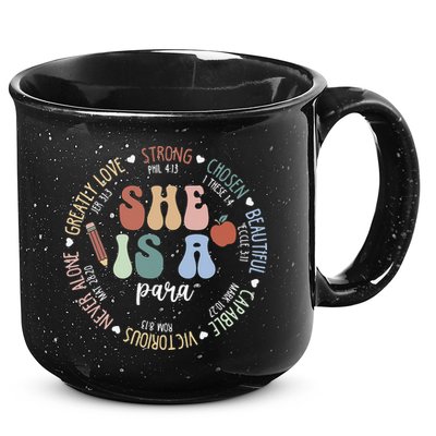 Women Bible Verse Christian Para God Says Back To School 15oz Campfire Ceramic Mug