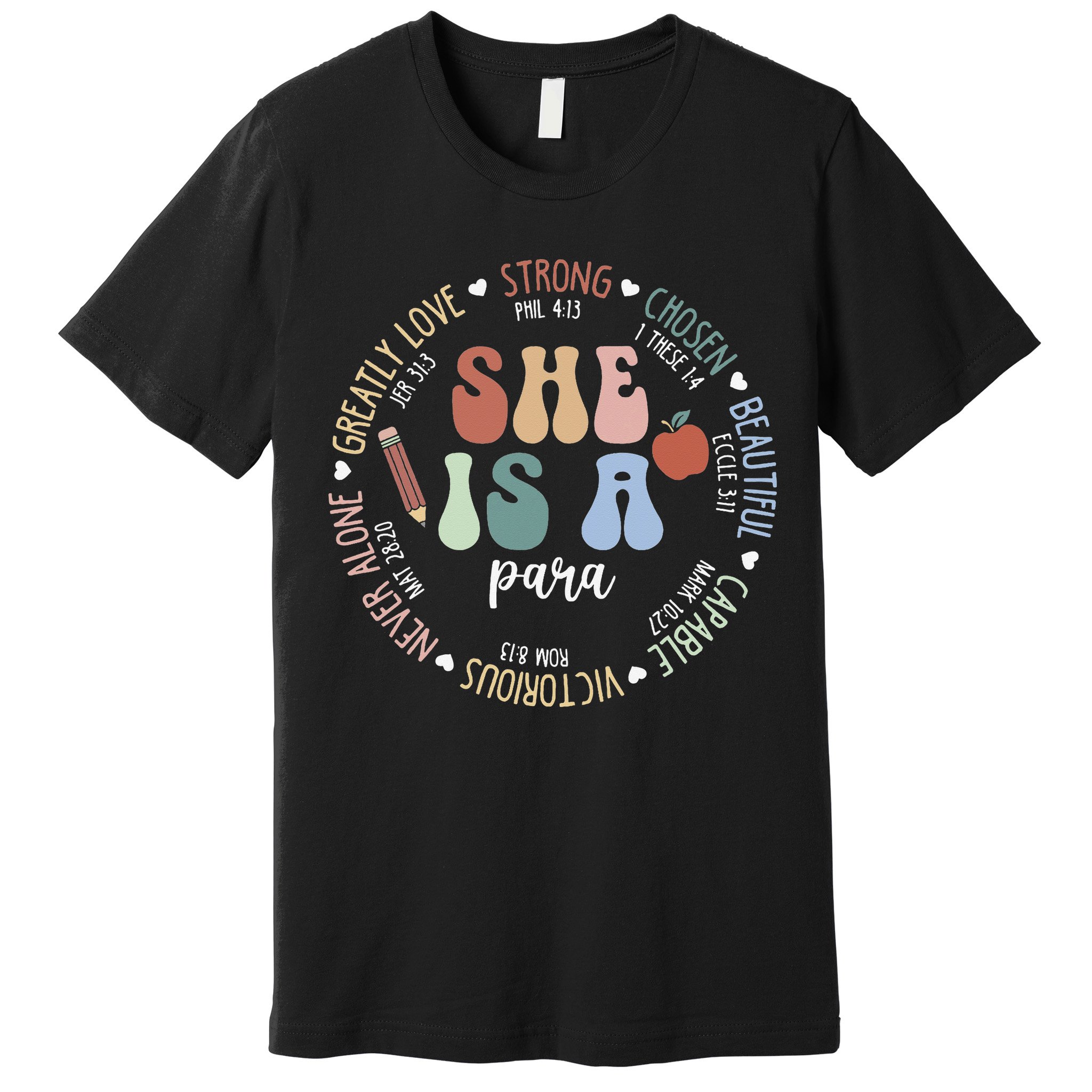 Women Bible Verse Christian Para God Says Back To School Premium T-Shirt