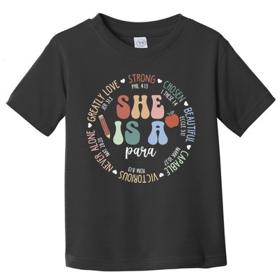 Women Bible Verse Christian Para God Says Back To School Toddler T-Shirt