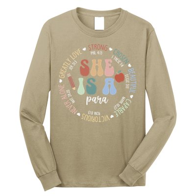 Women Bible Verse Christian Para God Says Back To School Long Sleeve Shirt