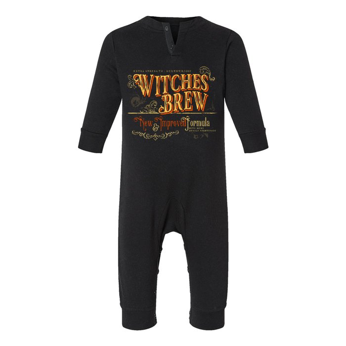 Witches Brew Vintage Halloween Movie Infant Fleece One Piece