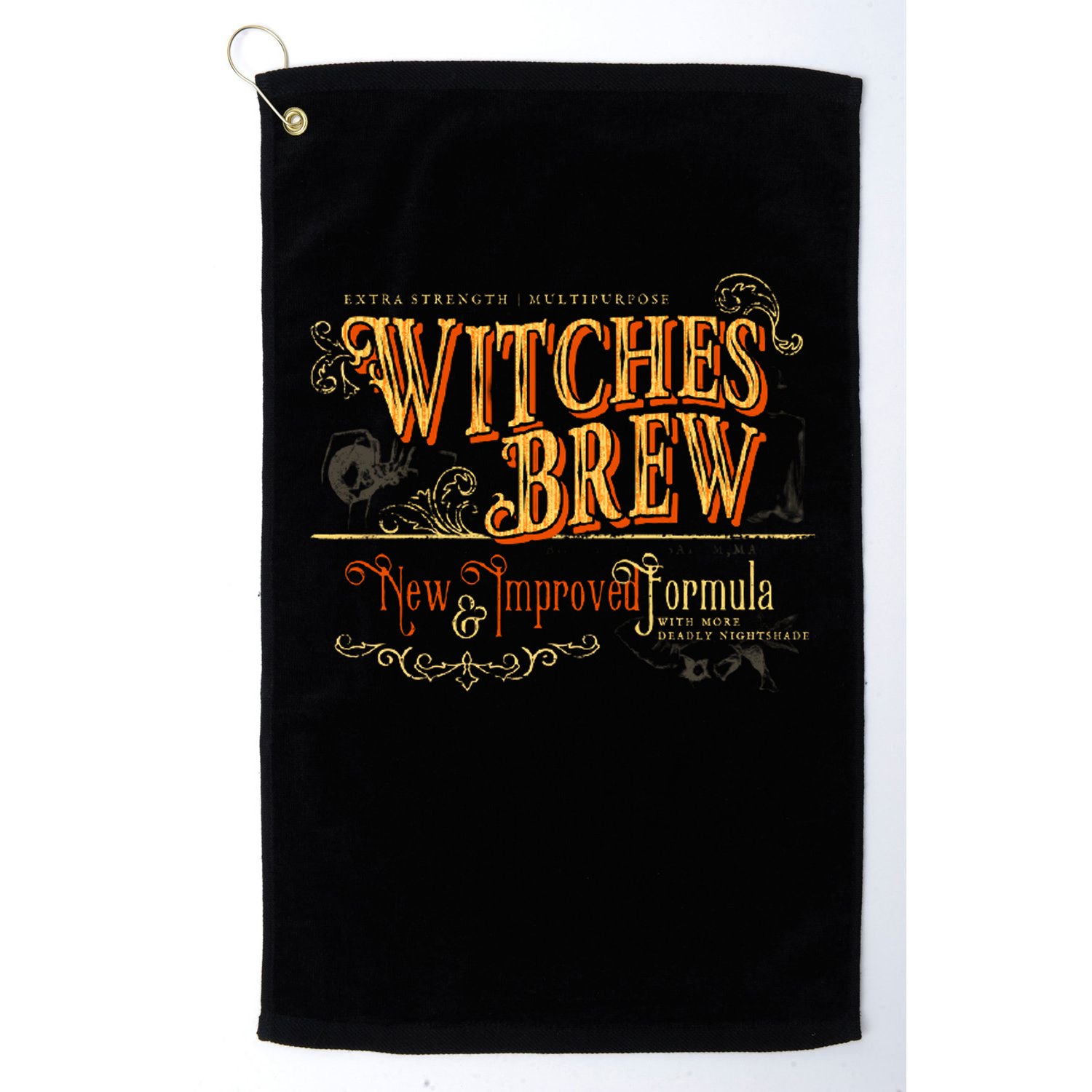 Witches Brew Vintage Halloween Movie Golf Towel