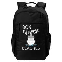 Wo's Bon Voyage Beaches Cruise Ship Graphic For Cruisers Daily Commute Backpack