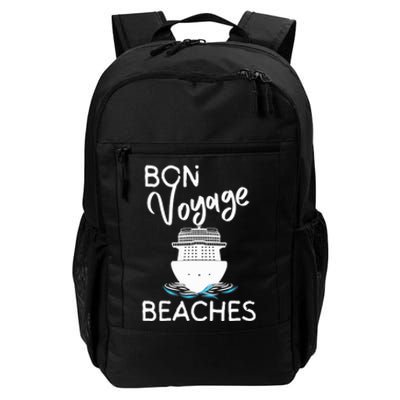 Wo's Bon Voyage Beaches Cruise Ship Graphic For Cruisers Daily Commute Backpack