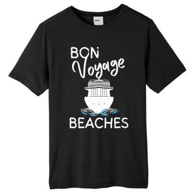 Wo's Bon Voyage Beaches Cruise Ship Graphic For Cruisers Tall Fusion ChromaSoft Performance T-Shirt