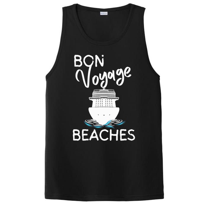 Wo's Bon Voyage Beaches Cruise Ship Graphic For Cruisers PosiCharge Competitor Tank