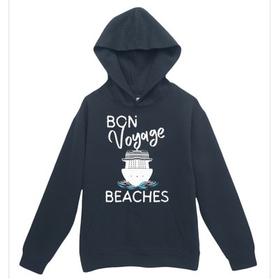 Wo's Bon Voyage Beaches Cruise Ship Graphic For Cruisers Urban Pullover Hoodie