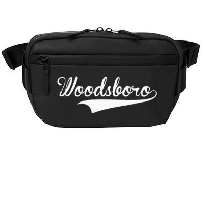 WOODSBORO Baseball Vintage Retro Font Crossbody Pack