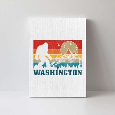 Washington Bigfoot Vintage Mountains Hiking Hunter Canvas