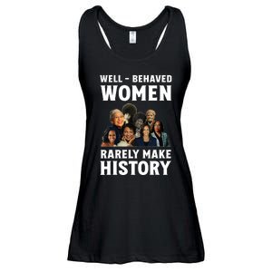 Well Behaved Women Rarely Make History Kamala Harris 2024 Ladies Essential Flowy Tank