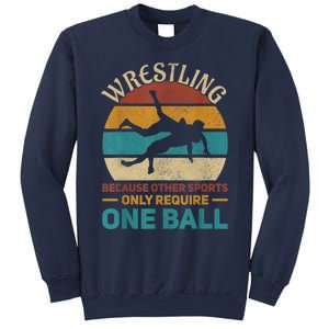 Wrestling Boy Wrestle Retro Wrestler Funny Wrestling Sweatshirt