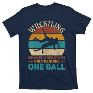 Wrestling Boy Wrestle Retro Wrestler Funny Wrestling T-Shirt