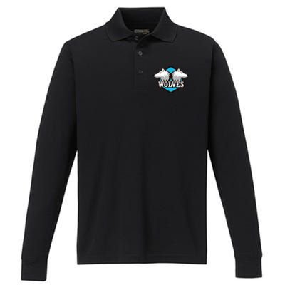 Wolf Brand Performance Long Sleeve Polo