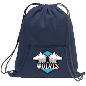 Wolf Brand Sweatshirt Cinch Pack Bag