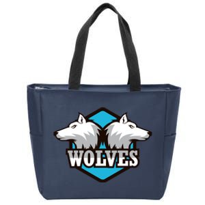 Wolf Brand Zip Tote Bag