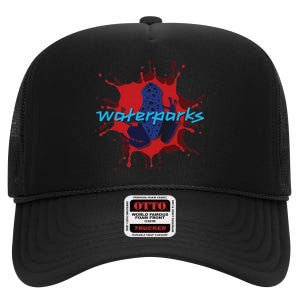 Waterparks Band High Crown Mesh Back Trucker Hat