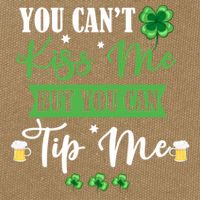 Waitress Bartender Waiter St Patrick's Day Lucky Shamrock Cool Gift Cotton Canvas Backpack