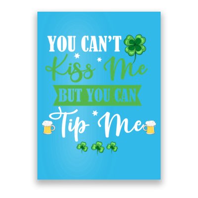 Waitress Bartender Waiter St Patrick's Day Lucky Shamrock Cool Gift Poster