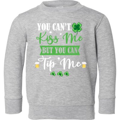 Waitress Bartender Waiter St Patrick's Day Lucky Shamrock Cool Gift Toddler Sweatshirt