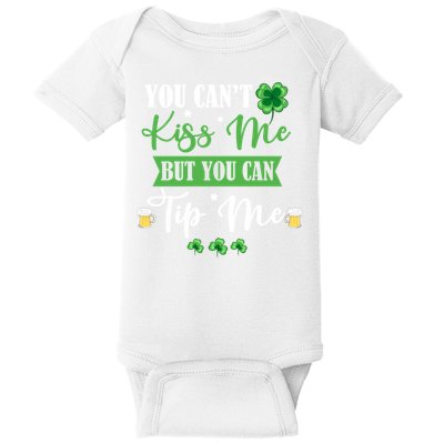 Waitress Bartender Waiter St Patrick's Day Lucky Shamrock Cool Gift Baby Bodysuit