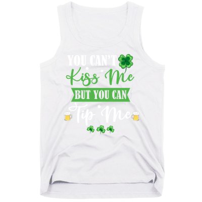 Waitress Bartender Waiter St Patrick's Day Lucky Shamrock Cool Gift Tank Top