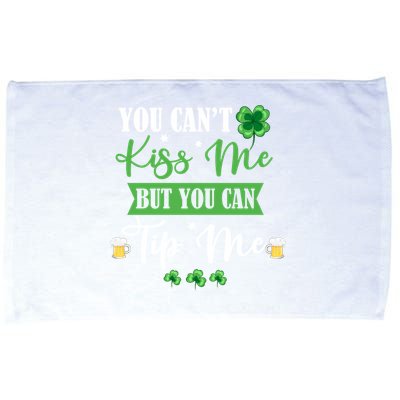 Waitress Bartender Waiter St Patrick's Day Lucky Shamrock Cool Gift Microfiber Hand Towel