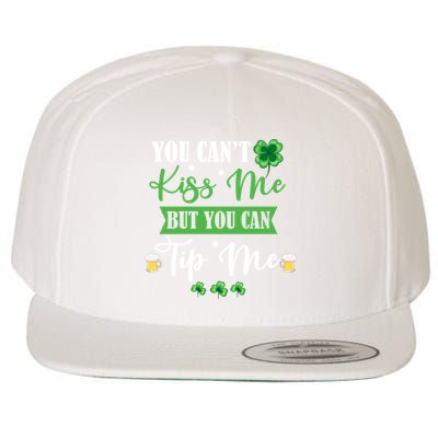 Waitress Bartender Waiter St Patrick's Day Lucky Shamrock Cool Gift Wool Snapback Cap