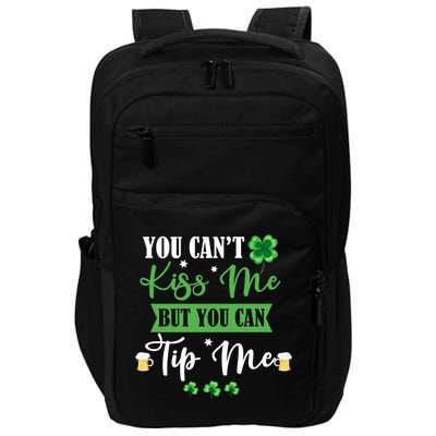 Waitress Bartender Waiter St Patrick's Day Lucky Shamrock Funny Gift Impact Tech Backpack