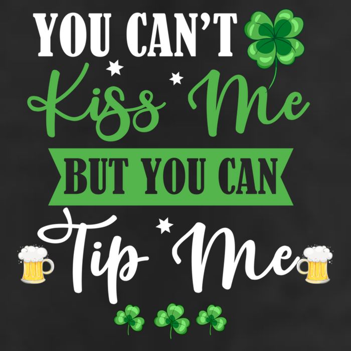 Waitress Bartender Waiter St Patrick's Day Lucky Shamrock Funny Gift Adult Drive Performance Visor
