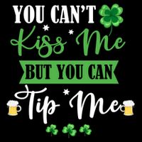 Waitress Bartender Waiter St Patrick's Day Lucky Shamrock Funny Gift Youth Performance Sprint T-Shirt
