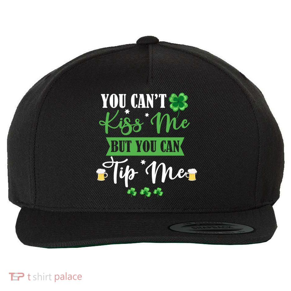 Waitress Bartender Waiter St Patrick's Day Lucky Shamrock Funny Gift Wool Snapback Cap