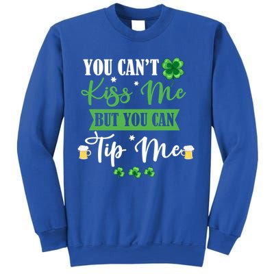 Waitress Bartender Waiter St Patrick's Day Lucky Shamrock Funny Gift Sweatshirt