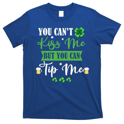 Waitress Bartender Waiter St Patrick's Day Lucky Shamrock Funny Gift T-Shirt